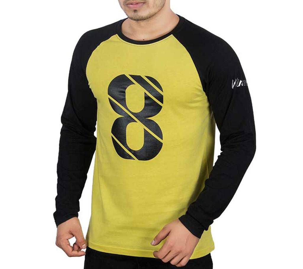 Mens Full Sleeve T-Shirt 43667 - YELLOW