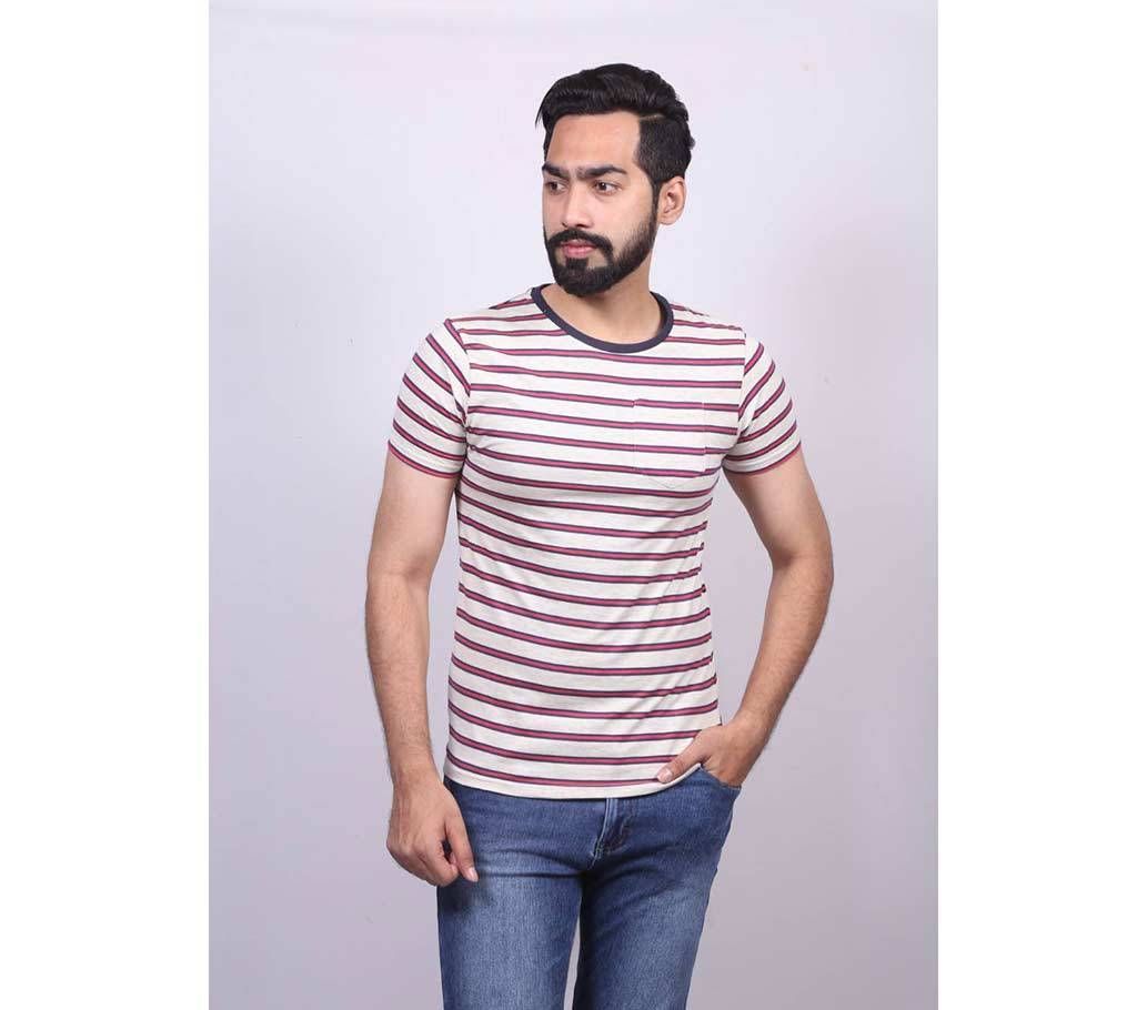 YarnDyeng Stripped T shirt for men 