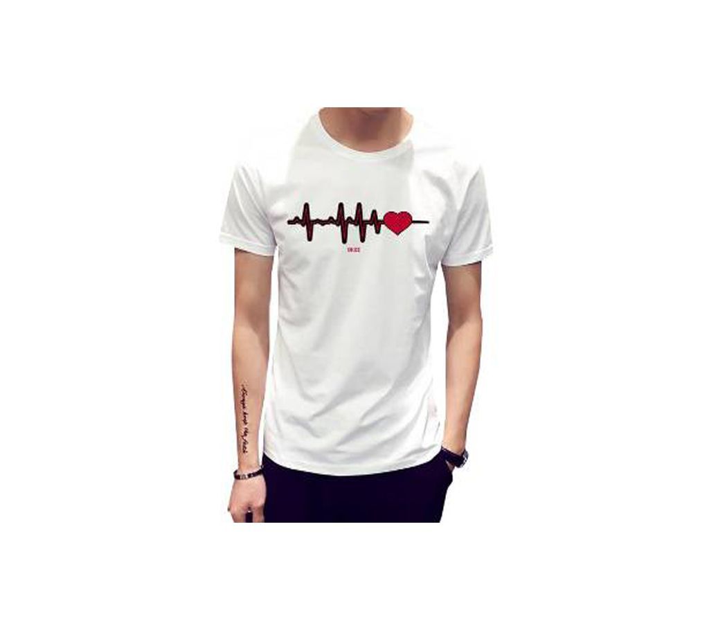 Heart Beat Gent's Half Sleeve T-shirt