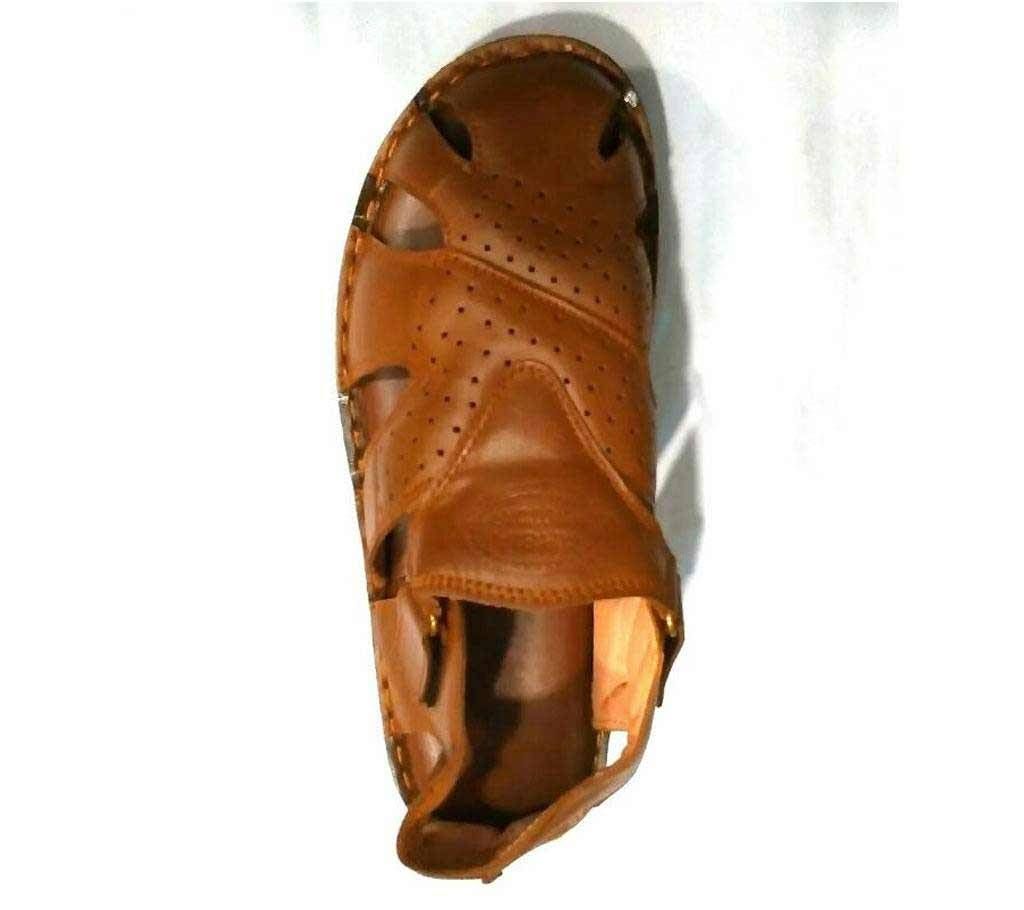 Full leather sandal shoes