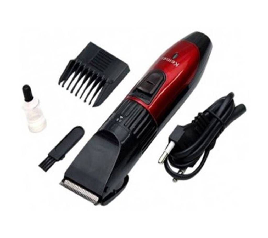 Kemei KM - 730 Electric Rechargeable Hair Clipper Trimmer (Multicolor)