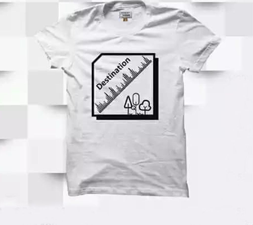 Destination Half Sleeve slim fit cotton t-shirt
