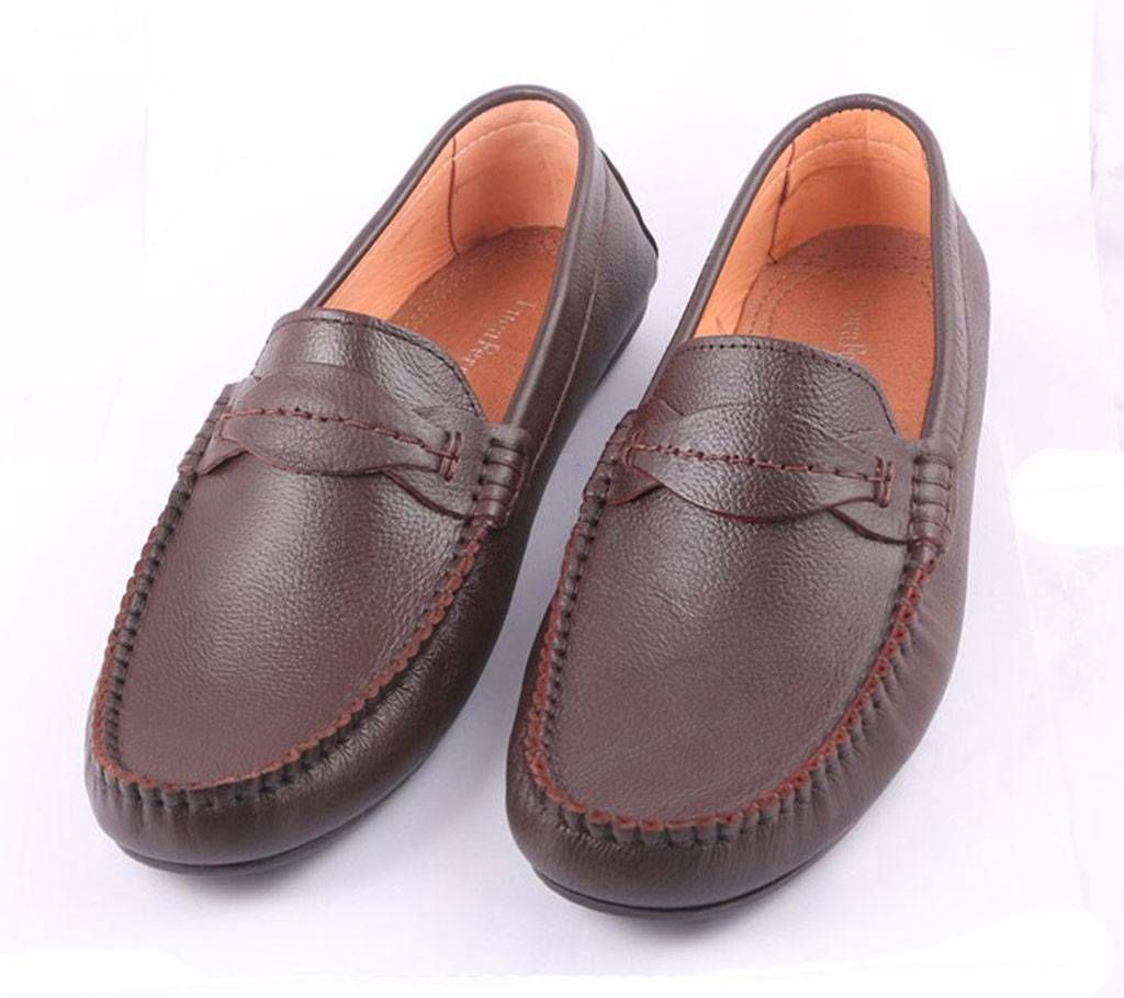 leather party loafer