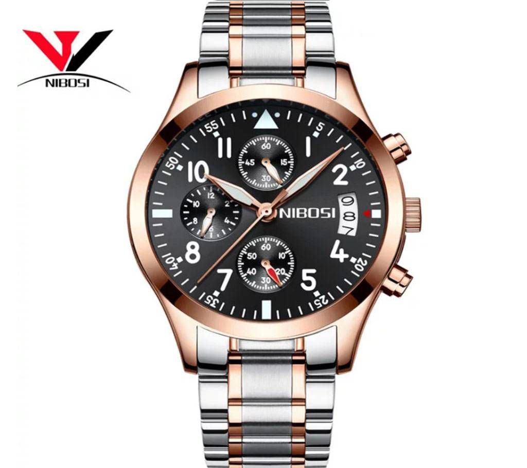 NIBOSI Ni-2303-A Mens Chronograph Quartz Wristwatch black