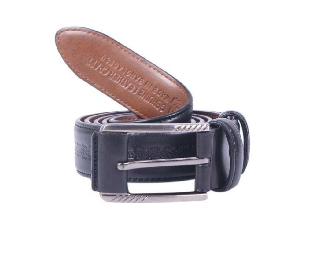 Black PU Leather Belt For Men-CSB-242