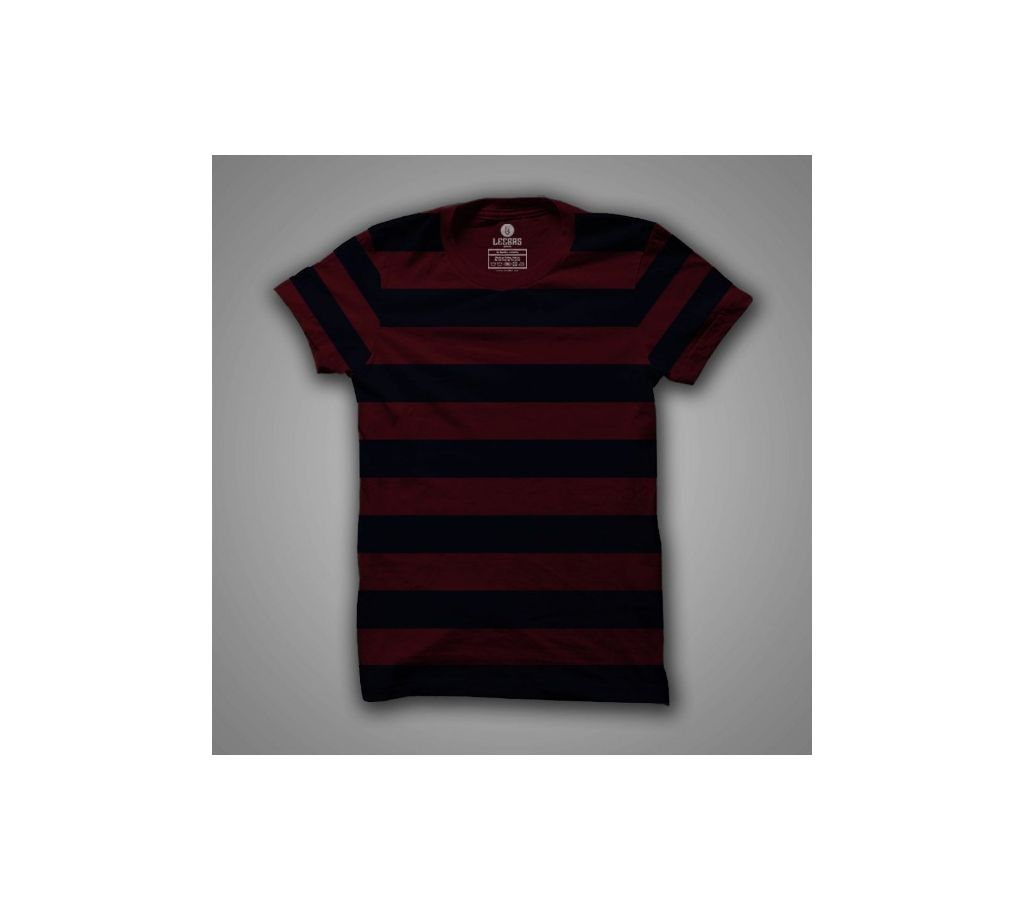 Mens Striped Tshirt Half Sleeve