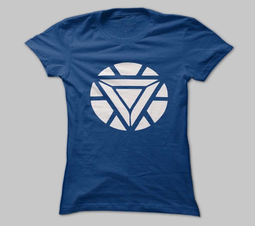 IRON MAN ARC NAVY BLUE COTTON TSHIRT FOR MEN