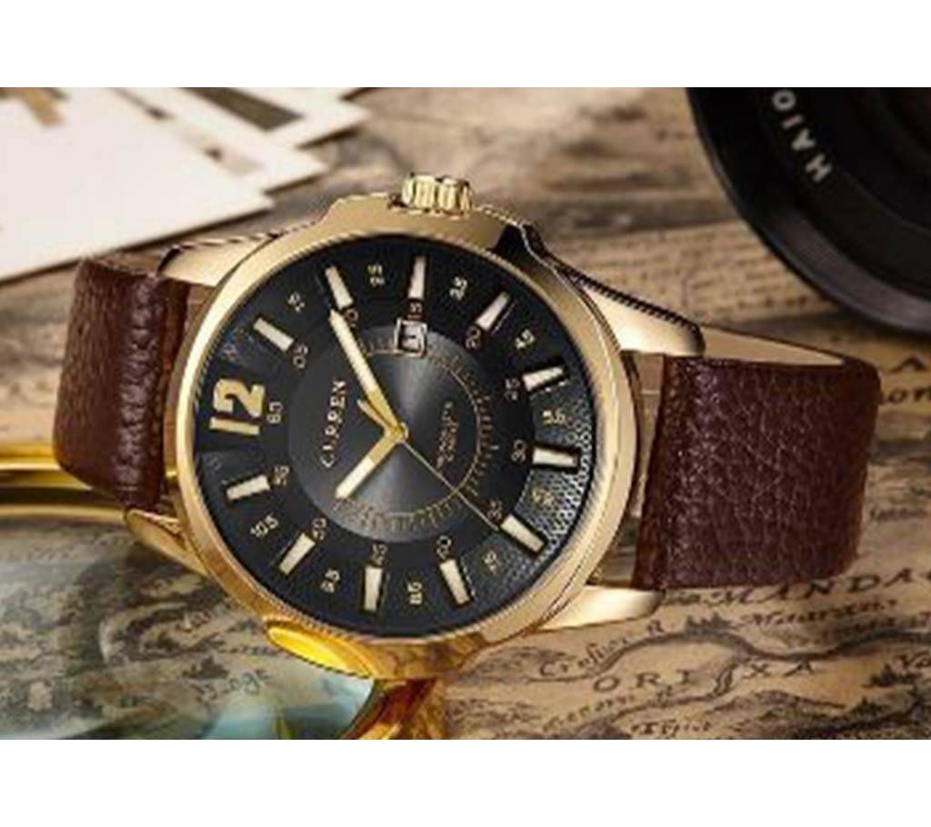 Mens Watch Curren 8123  Golden  B241