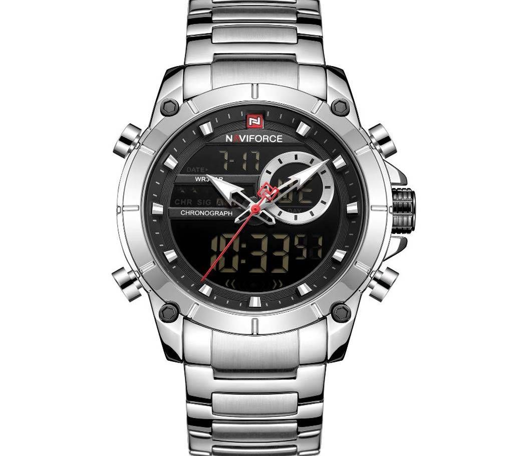 Naviforce 9163 Original Silver Watch For Men
