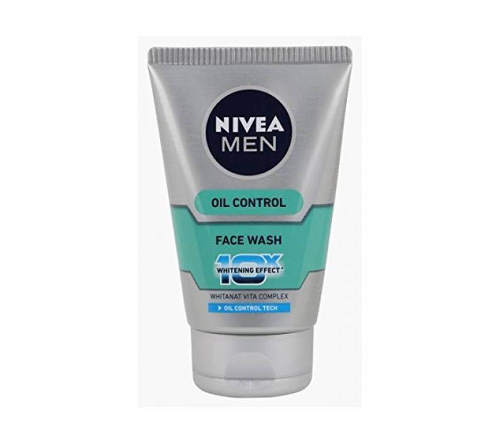 Nivea Men Oil Control Face Wash (10X whitening) 100gm India