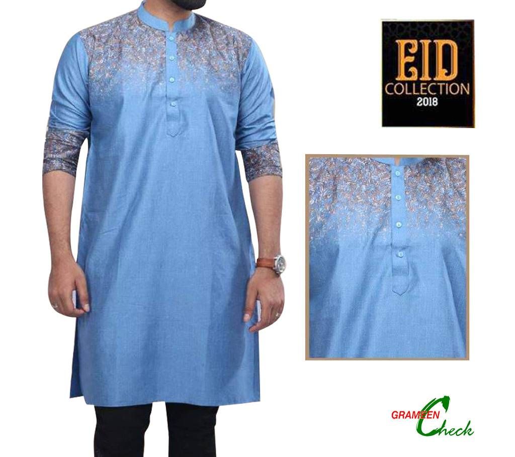 Mens Cotton Printed Slim Fit Panjabi– CP30