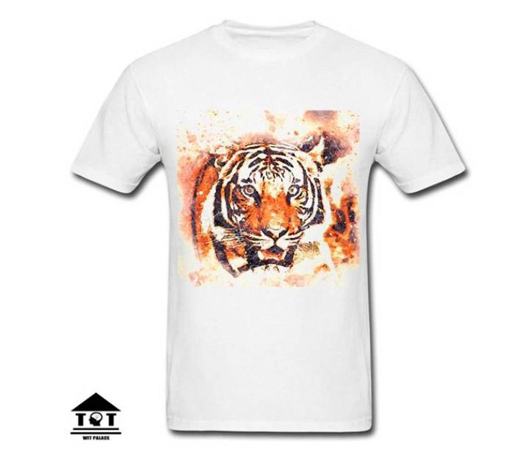 Tiger Menz Half Sleeve Cotton T-shirt