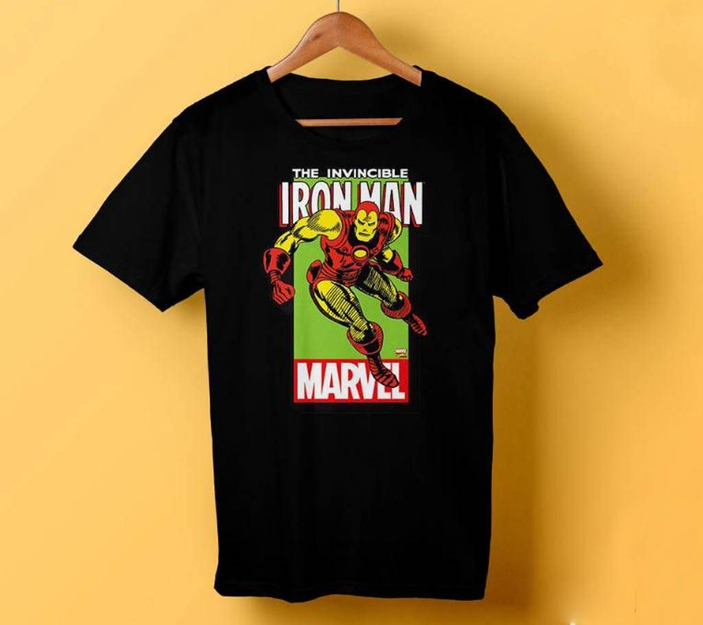 IRON MAN Half Sleeve Cotton T-Shirt