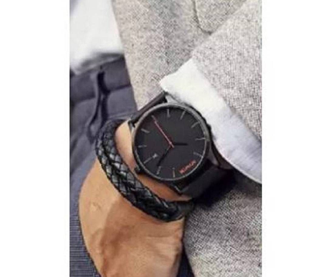 Black Stainless Steel MVMT Analog Wrist Watch For Men copy 