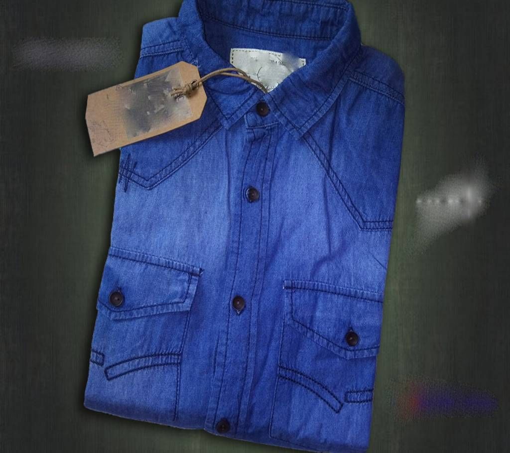 Menz Full Sleeve Casual Denim Shirt 