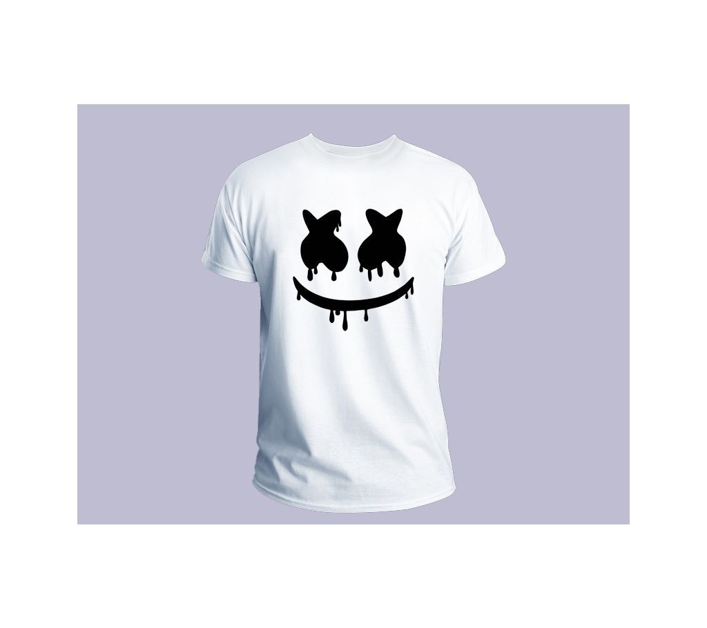Marshmello Half Sleeve T-shirt For Men