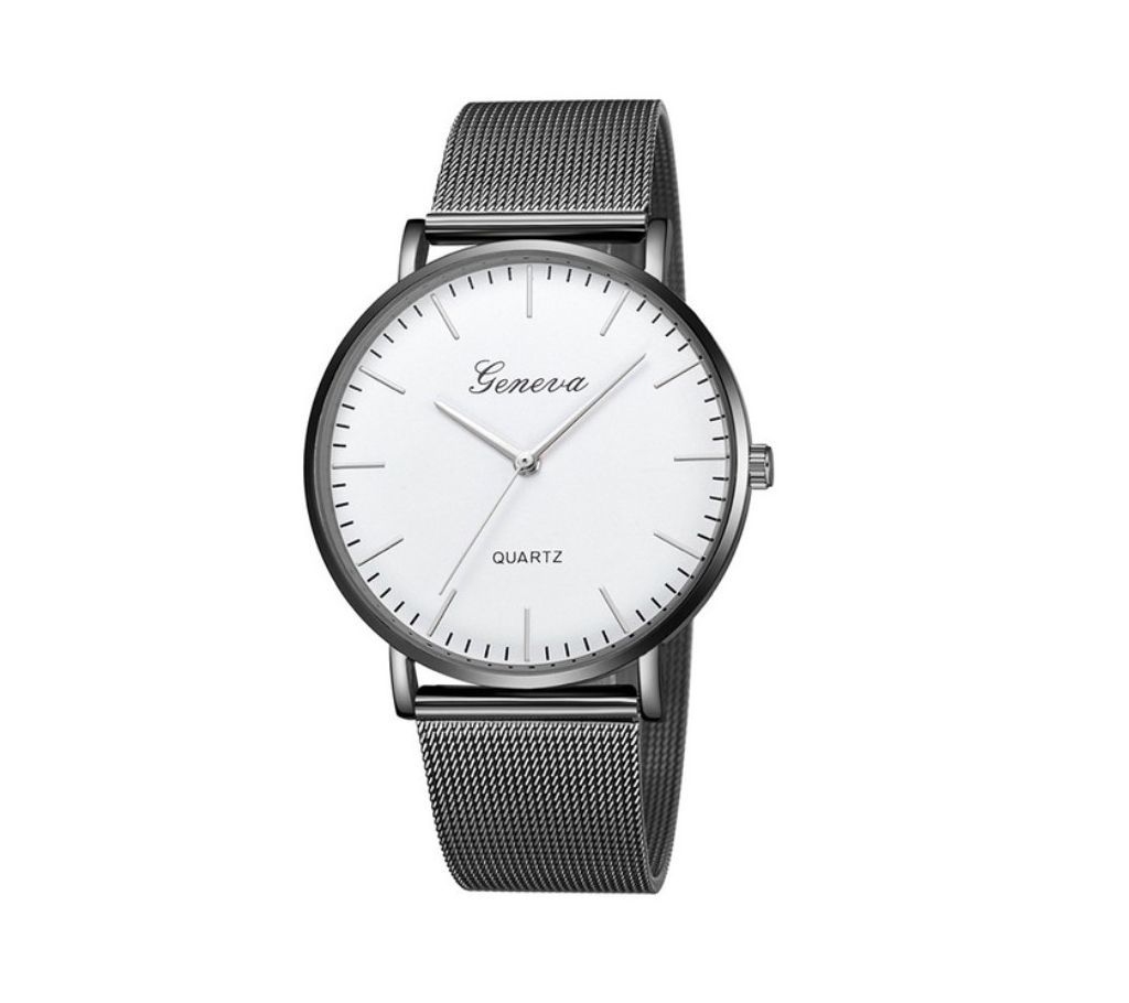 GENEVA Classic Quartz Stainless Steel Wrist Watch