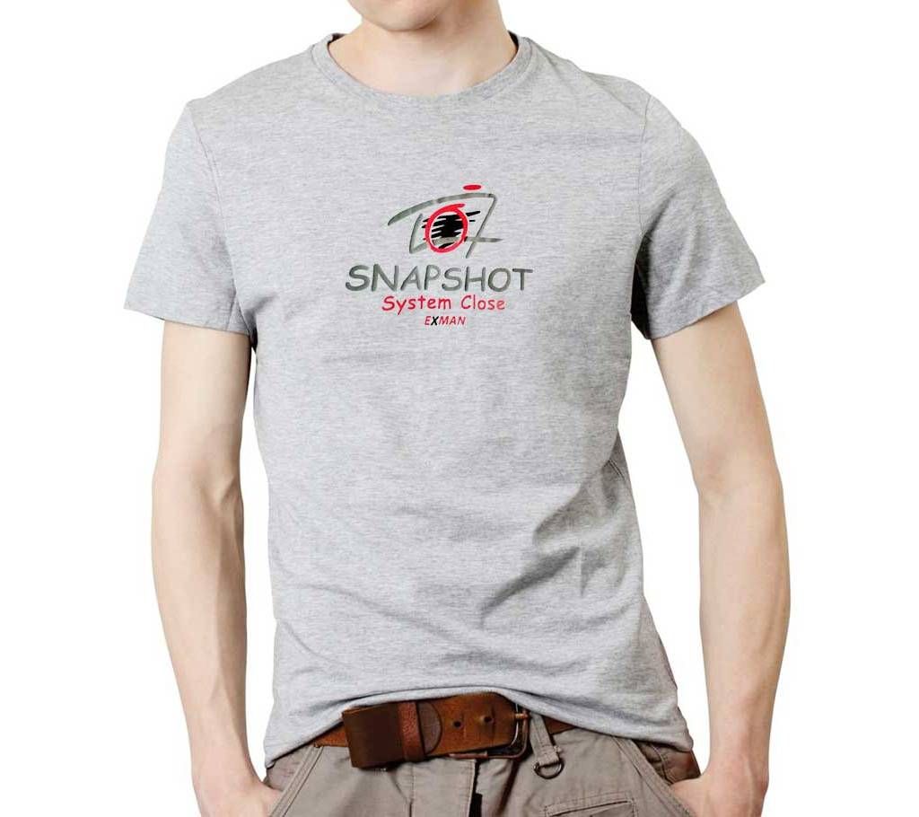 Snapshot Half Sleeve Cotton T Shirt