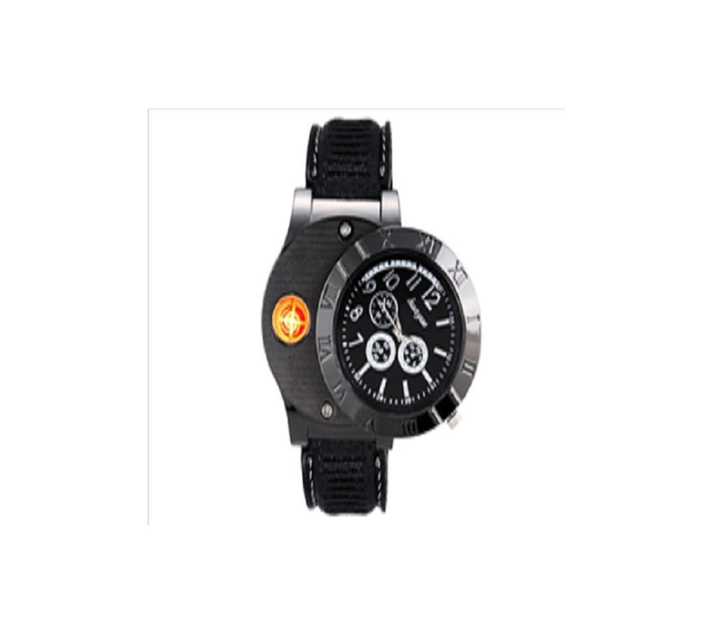 Men'z Wrist Watch With Lighter 