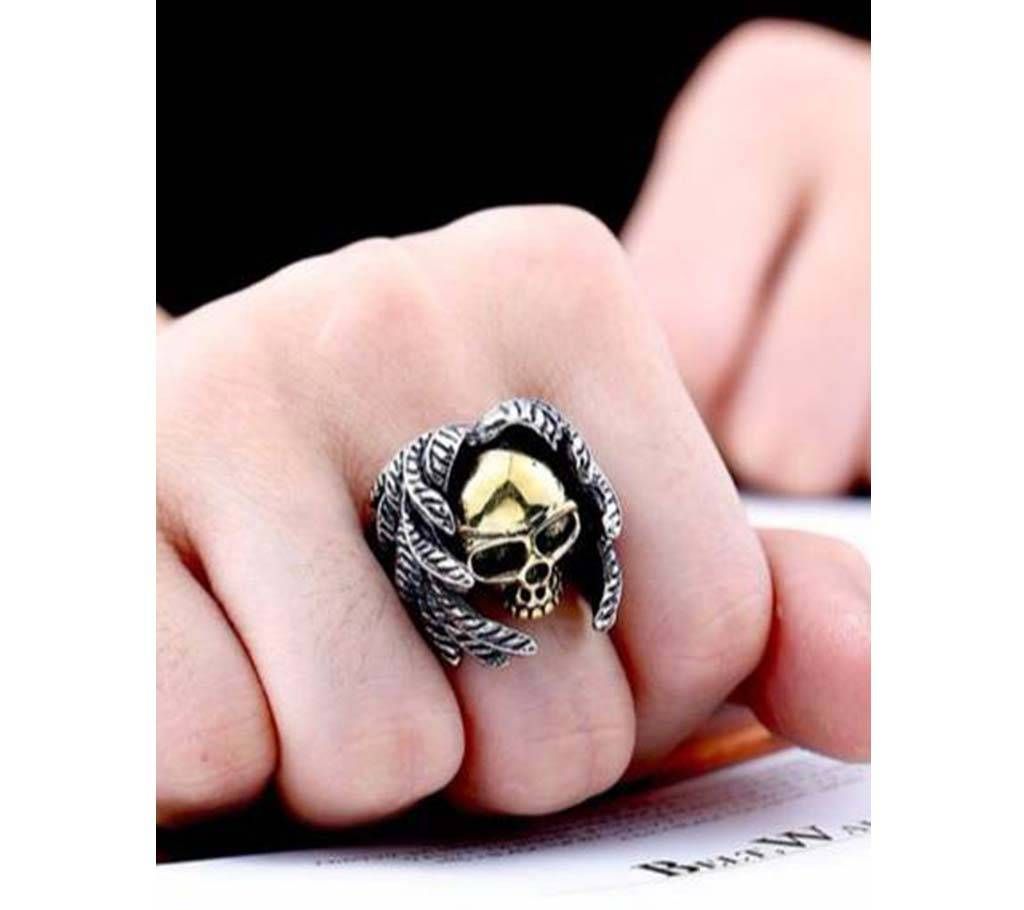 Vintage Stainless Steel Skull Rings For Men