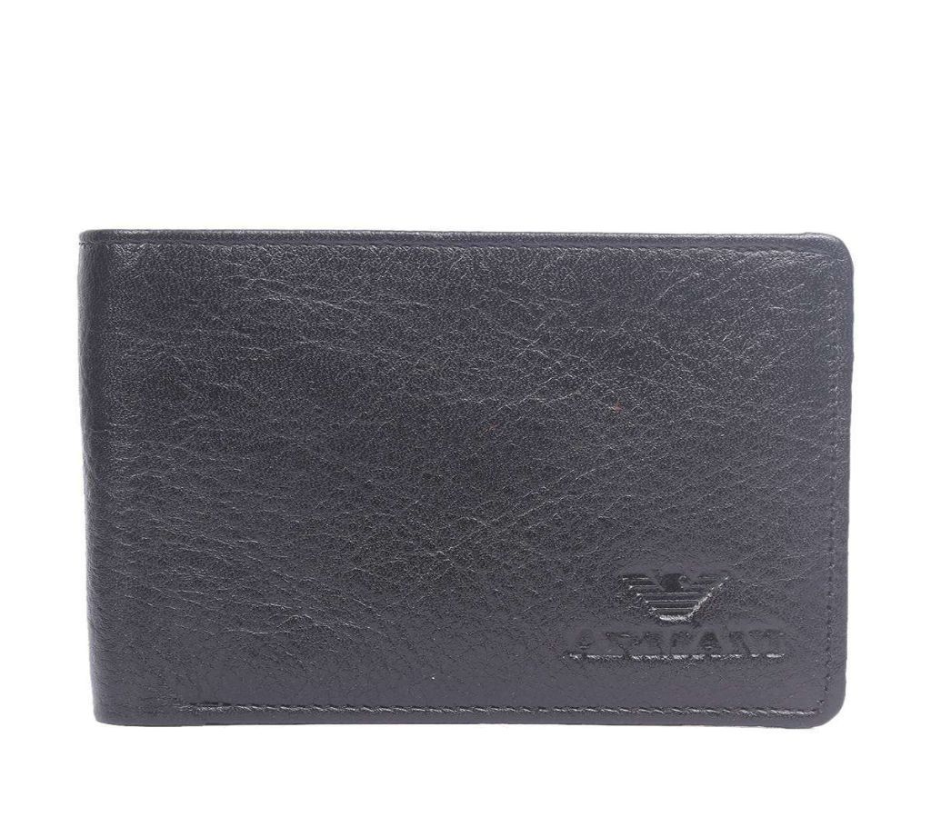 Black Leather Belt and Wallet For Men-CSW-2