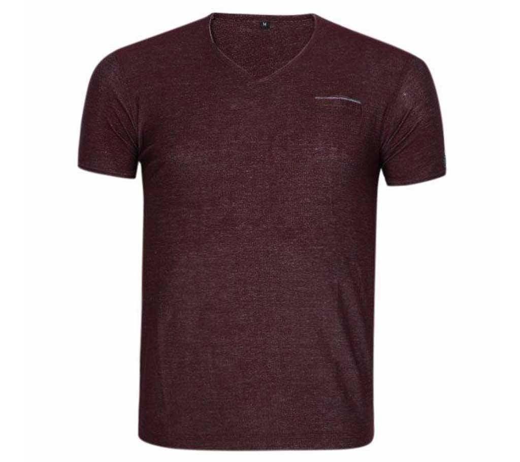 Rosy Brown china cotton T-Shirt for men