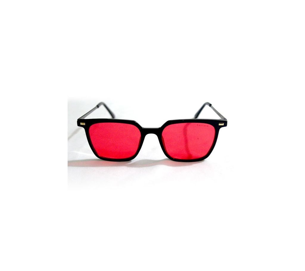 Red Glass Black Frame