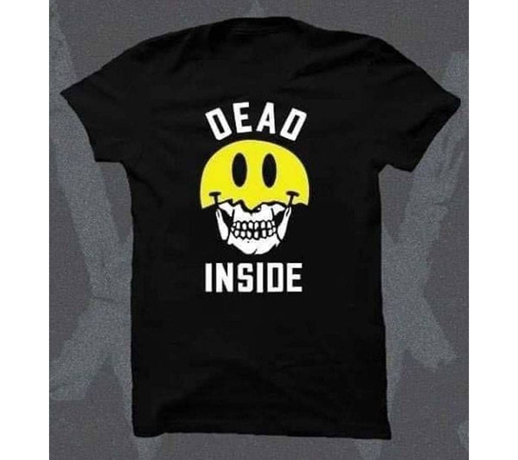 Dead Inside-Black T-Shirt For Men 