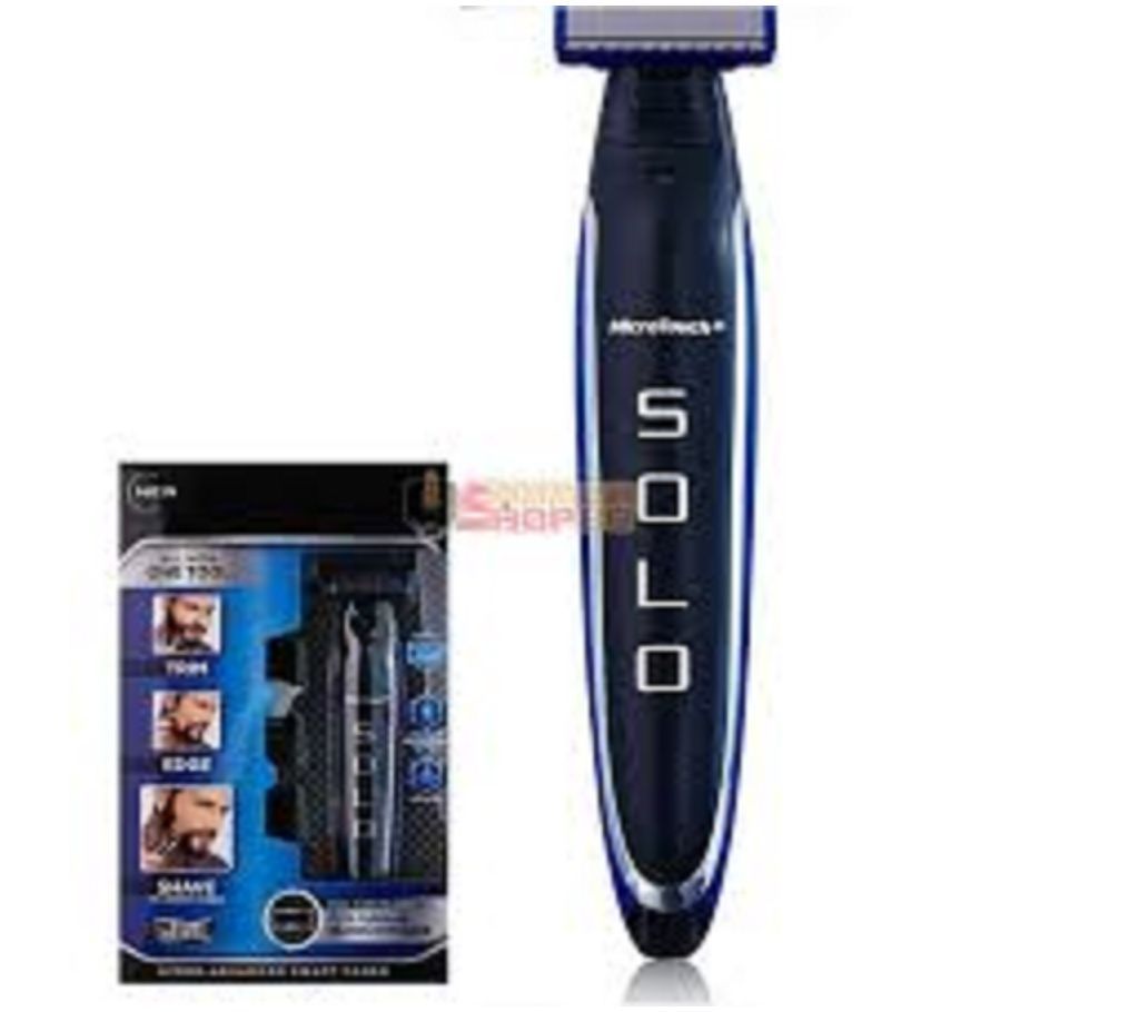 NEW Micro Touch SOLO Rechargeable Personal Hair Cleaning Shaver Trimmer For Men