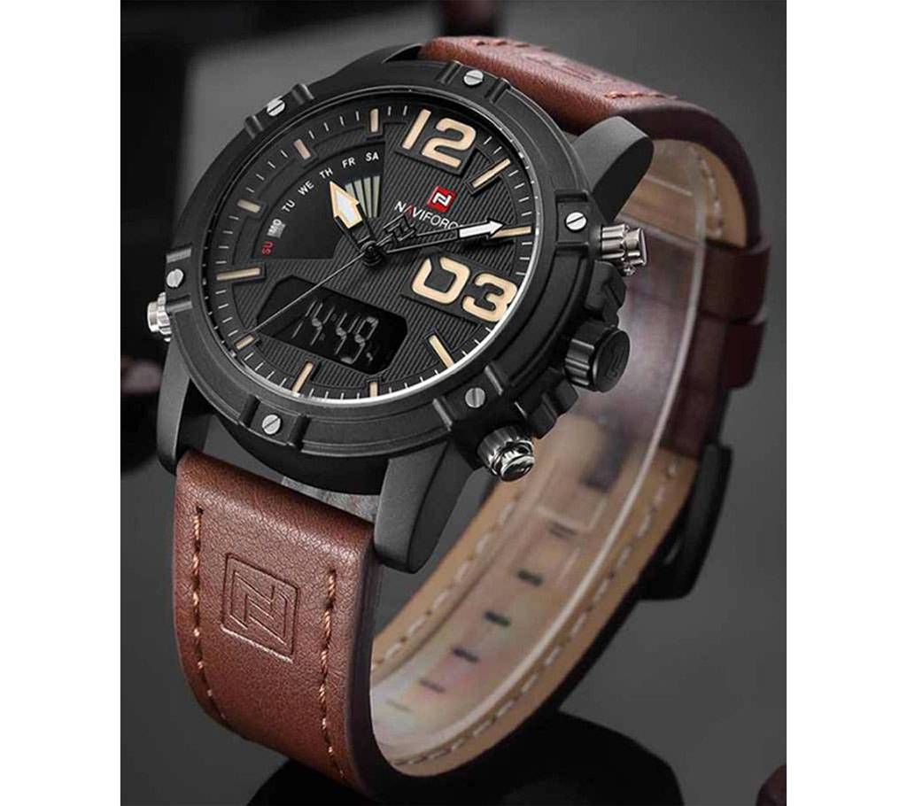 Naviforce Dual time men's wrist watch 