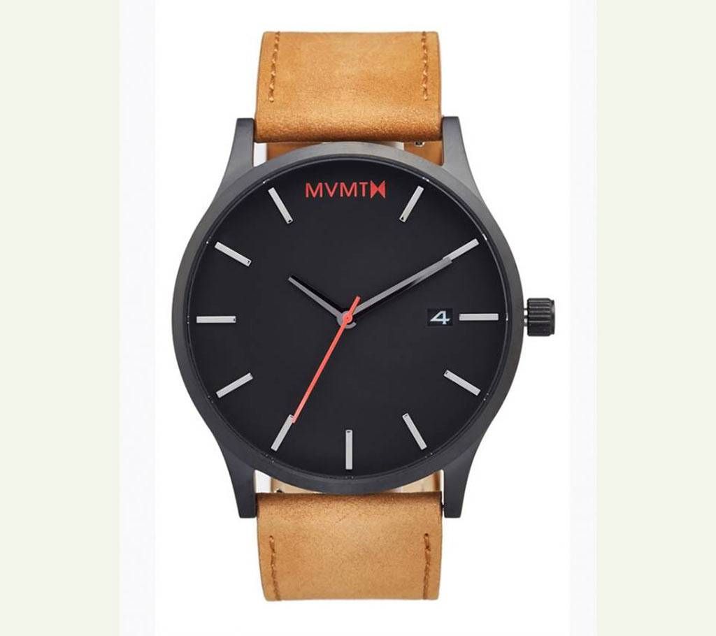 Mvmt Classic Series – 45 Mm Black Brown Menz Wrist Watch - Copy