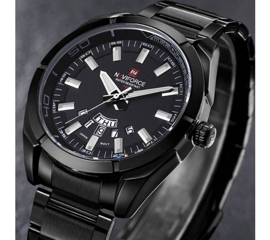 NaviForce Stainless Steel Analog Watch For Men