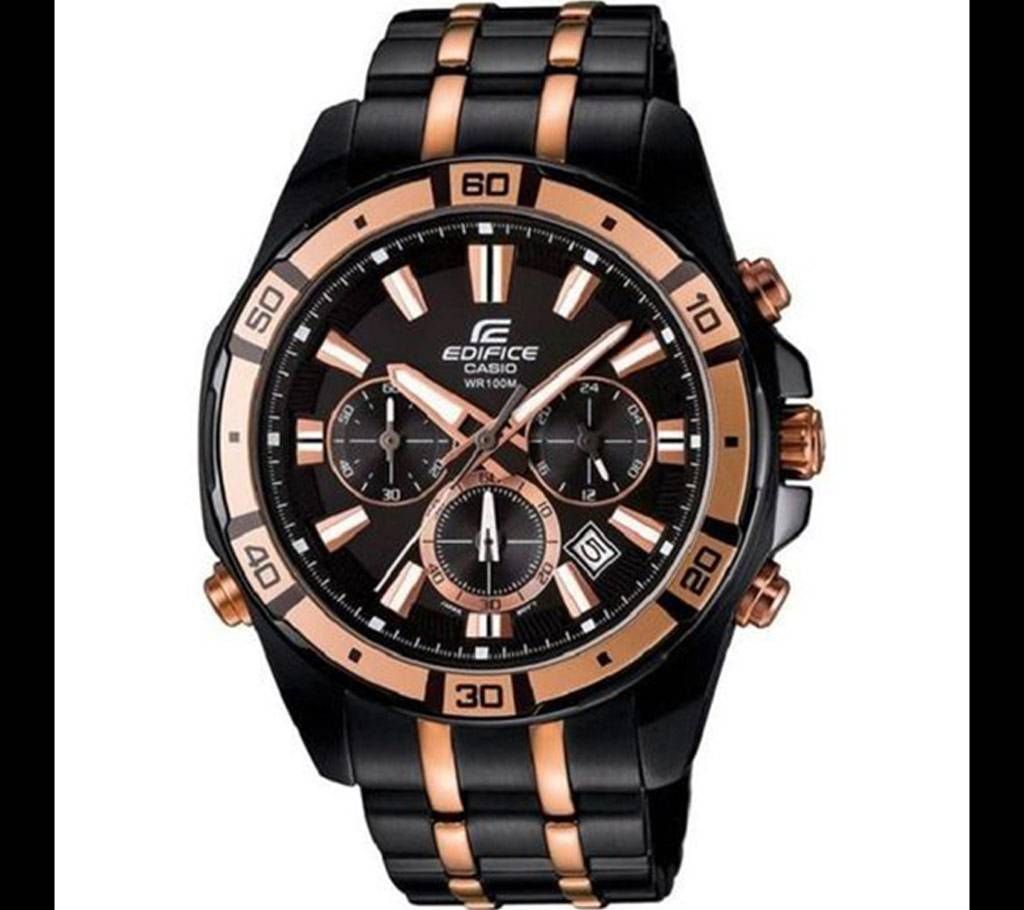 Casio Black Stainless Steel Chronograph Watch
