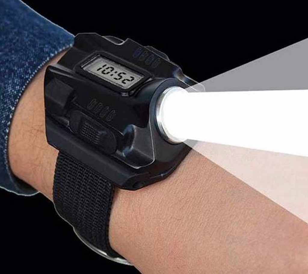 USB LED Wrist Watch with Flash Light