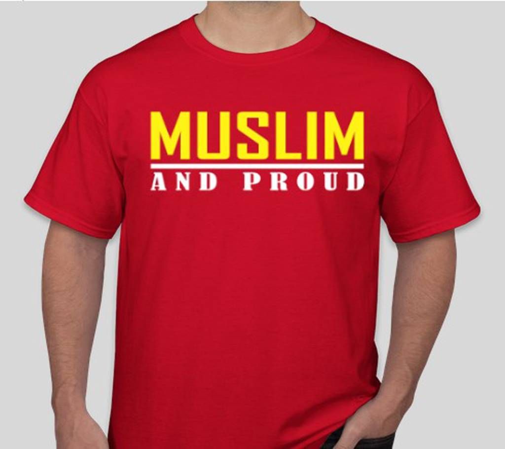 Muslim And Proud Red Men T-shirt