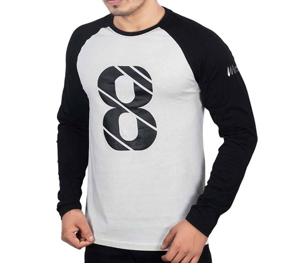 Mens Full Sleeve T-Shirt 43667 - OFF WHITE