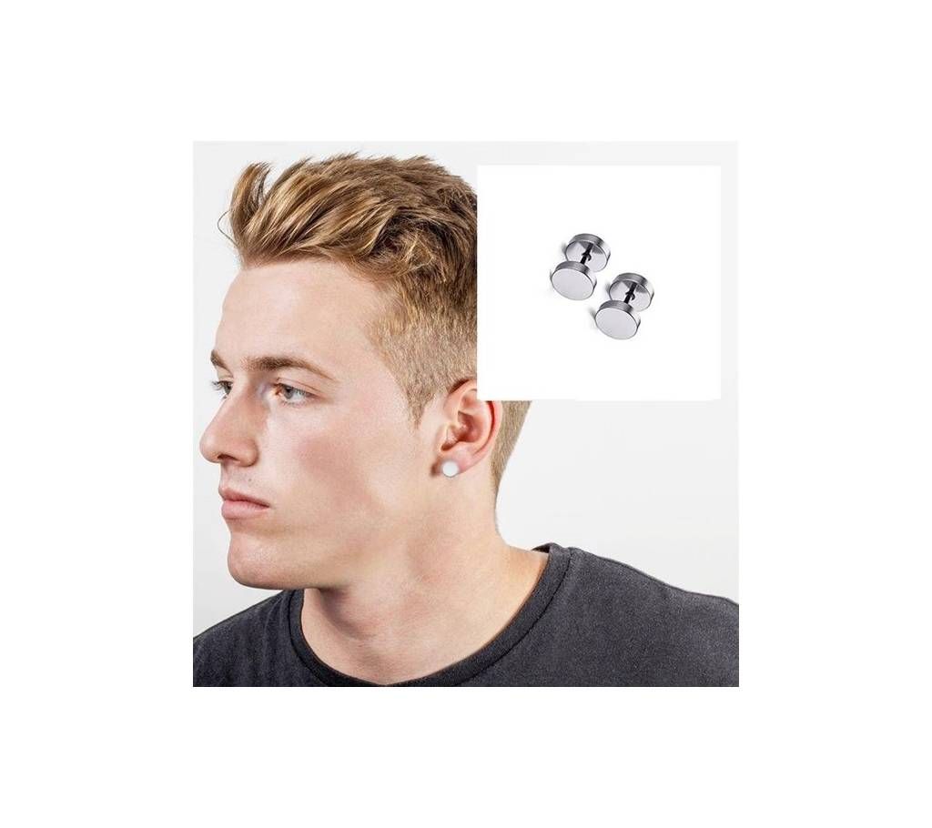 Stainless Steel Earrings for Men - 1 pair