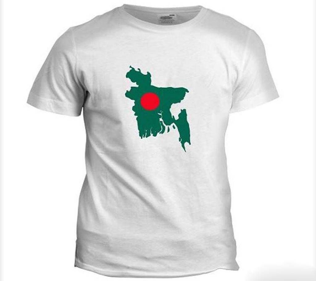 Bangladeshi Map Gents Half Sleeve T Shirt 