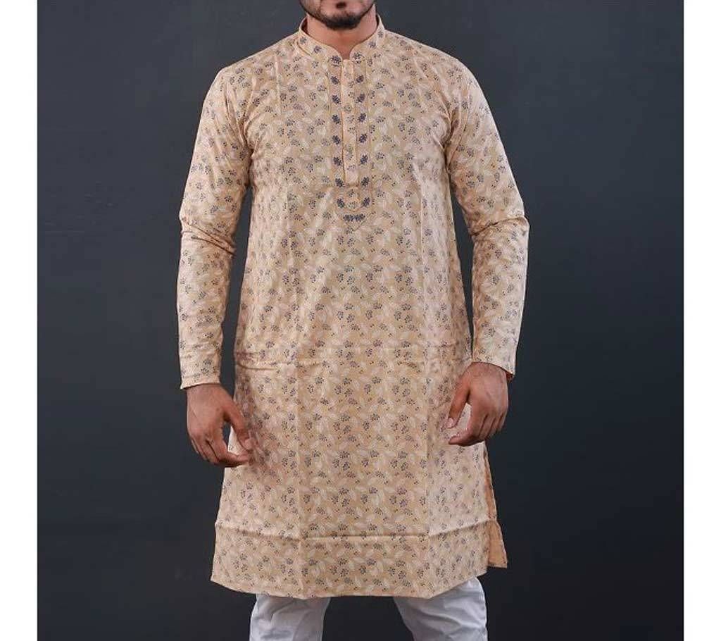 Cotton Design Panjabi  Cream  102425