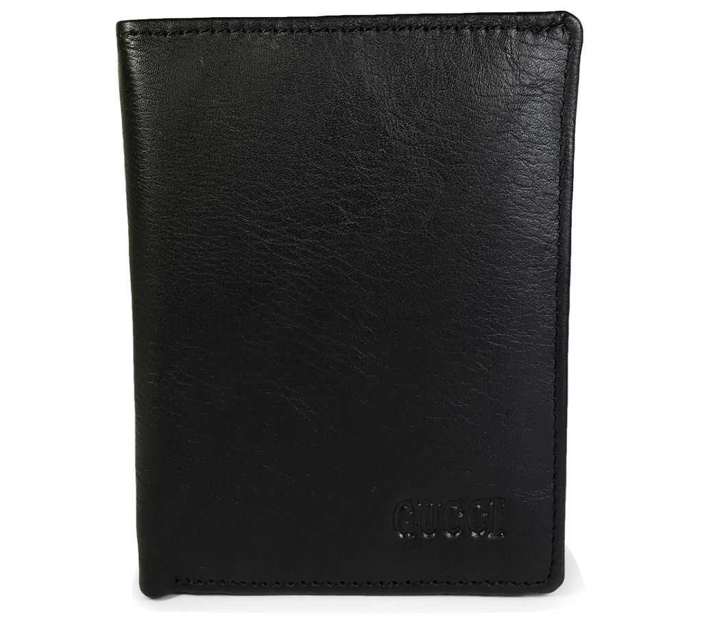 Black Leather Wallet for Men-0373WLT