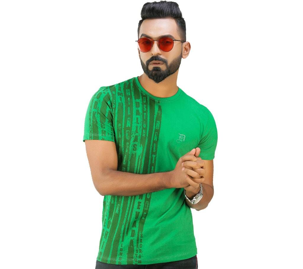 Mens Cotton Half Sleeve Casual T Shirt D121