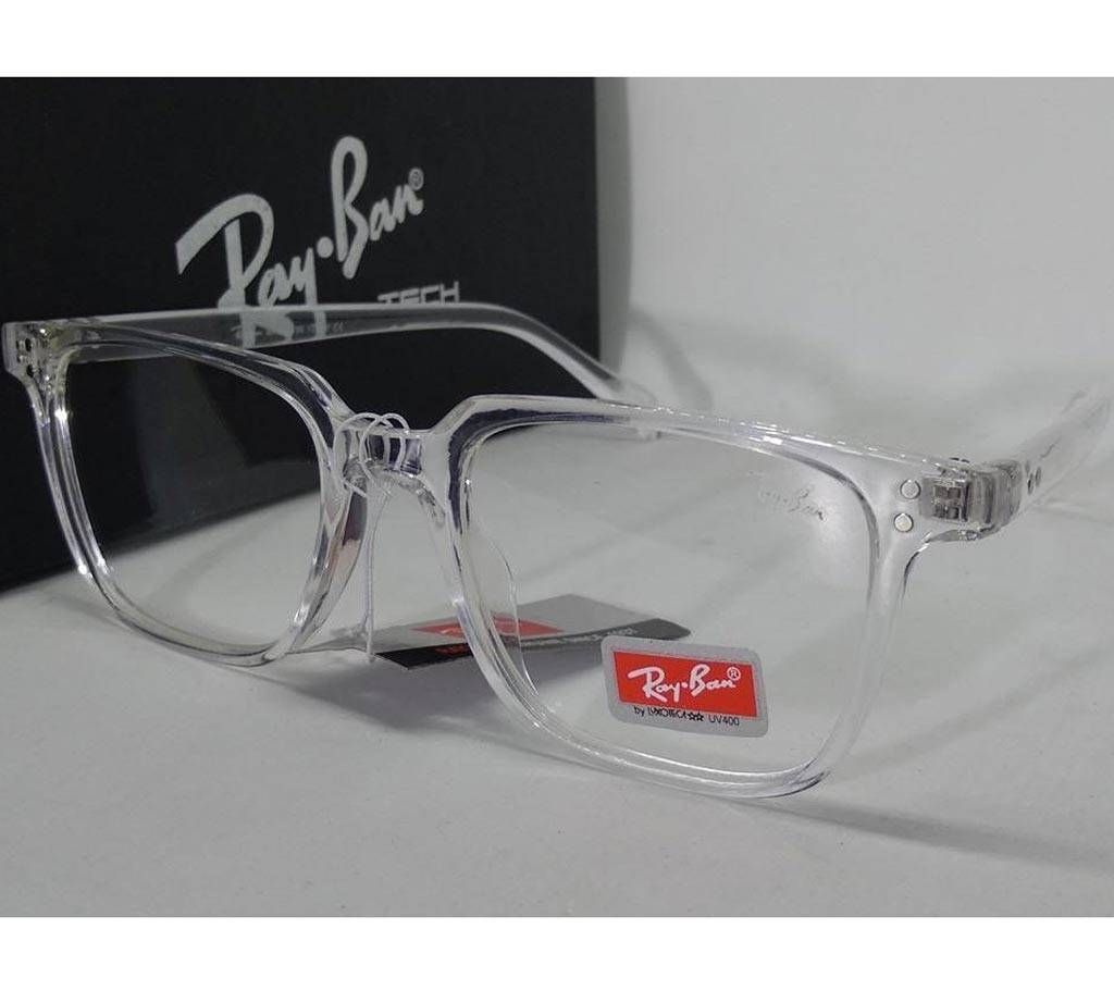 Transparent Glass & Frame Sunglasses With Stylish Box