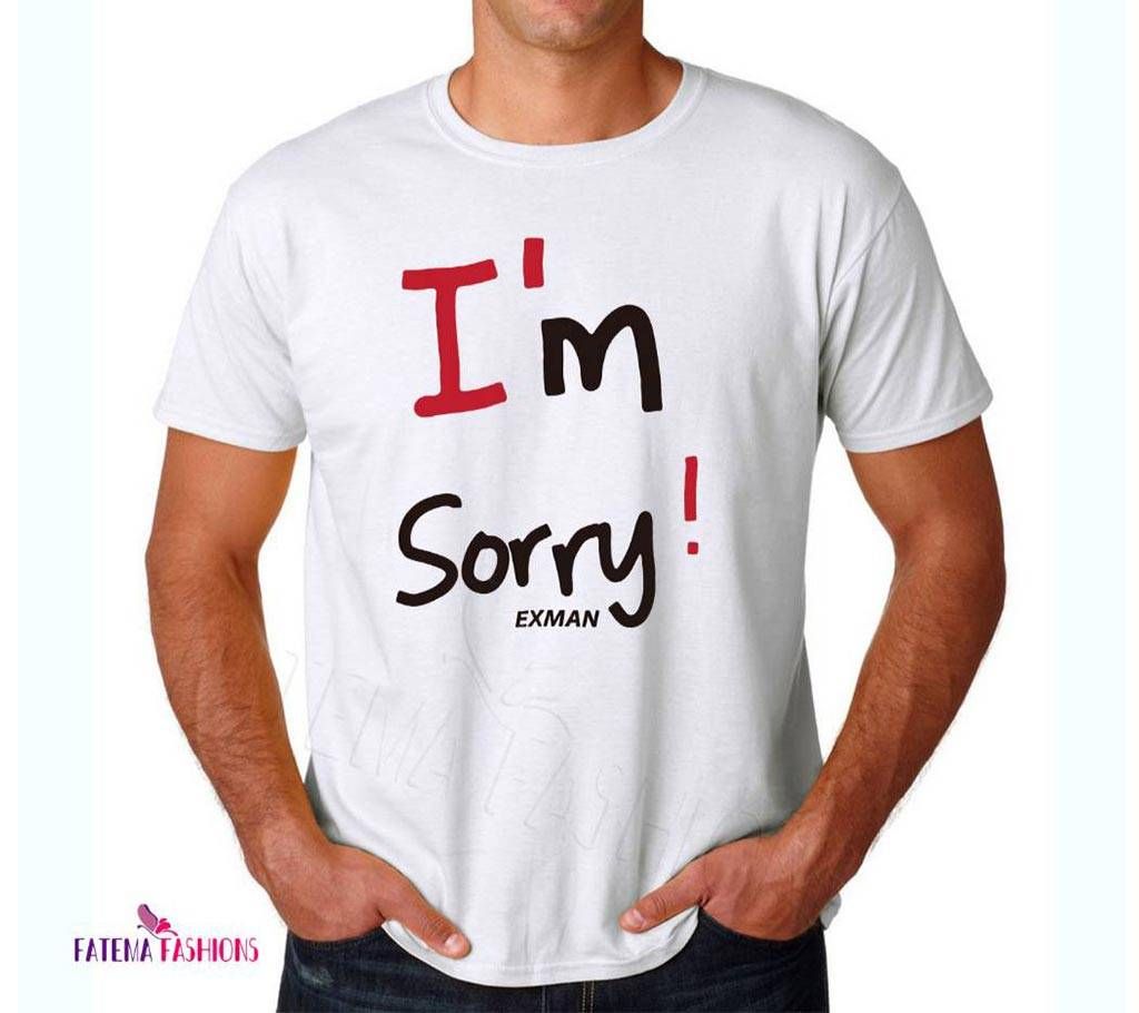Mens Half Sleeve Cotton T-Shirt White 