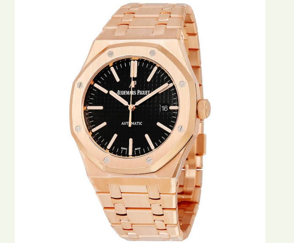 Audemars Piguet 15400 Royal Oak Self winding Rose Gents Watch 