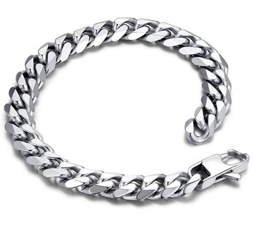 Stainless Steel Menz Polished Curb Chain Bracelet