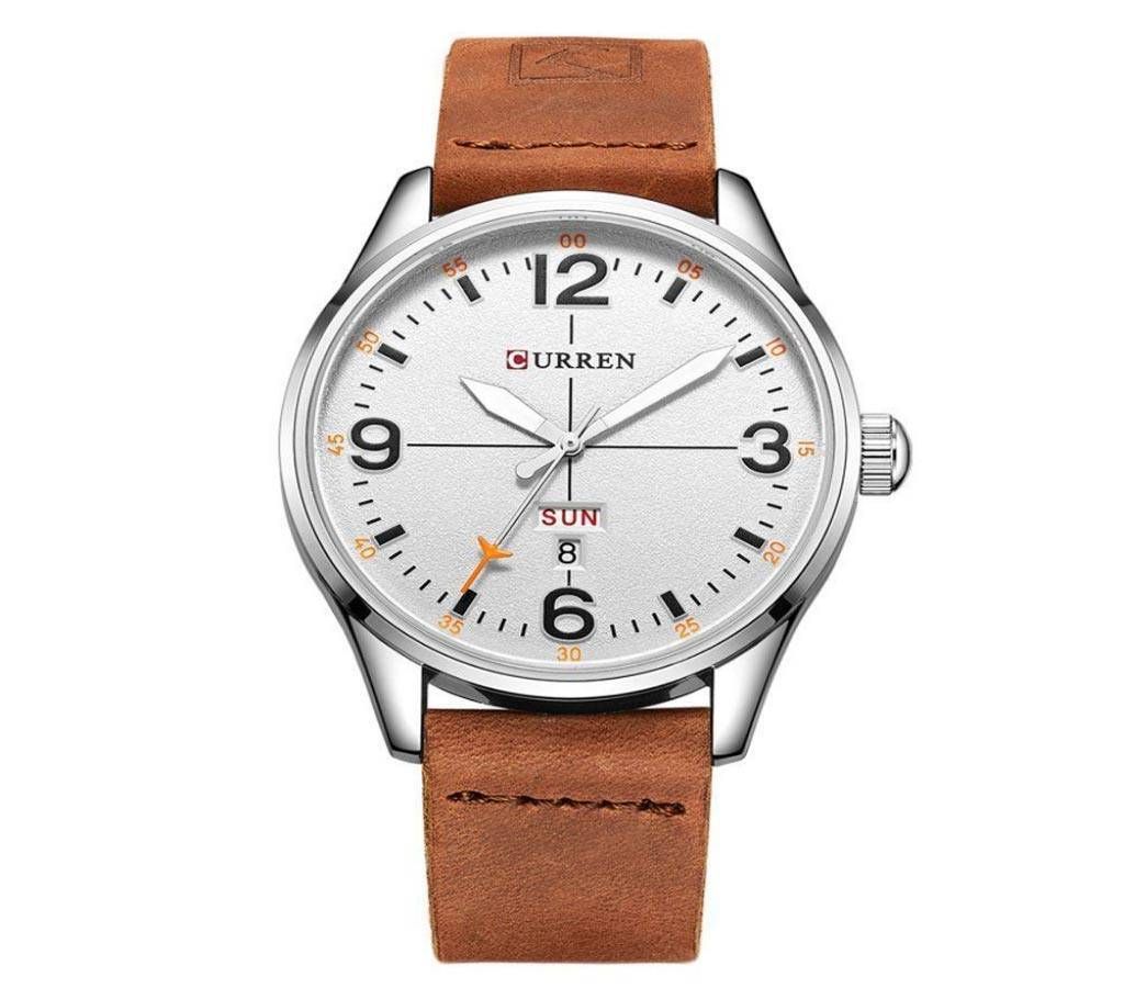 CURREN 8265 Men Quartz Wrist Watch - BROWN