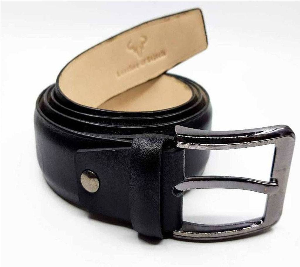 L&S Black Formal Belt (Bangladesh Origin Cow Finished Leather)