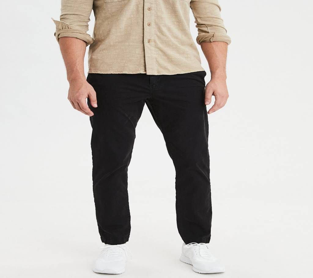 Black Color Gabardine Pants
