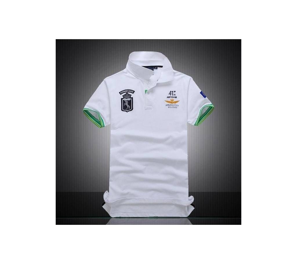 Men's boutique embroidery breathable 100% cotton polo shirt