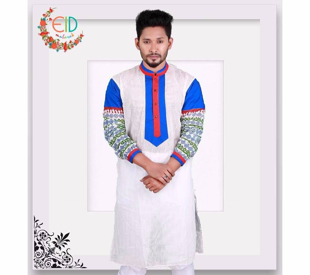 Mens Block Printed Kota Punjabi